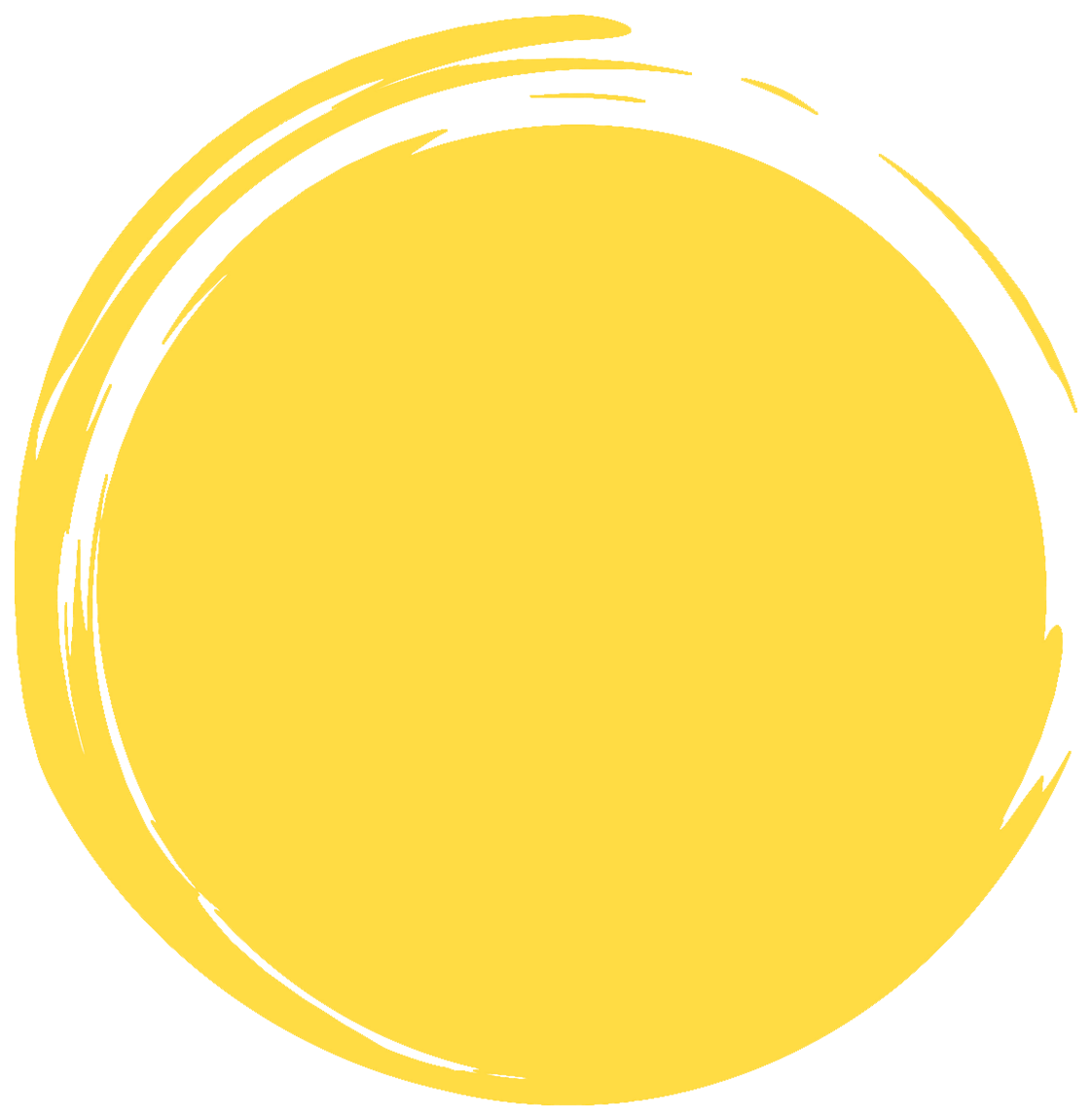gezeichnete gelbe Sonne
