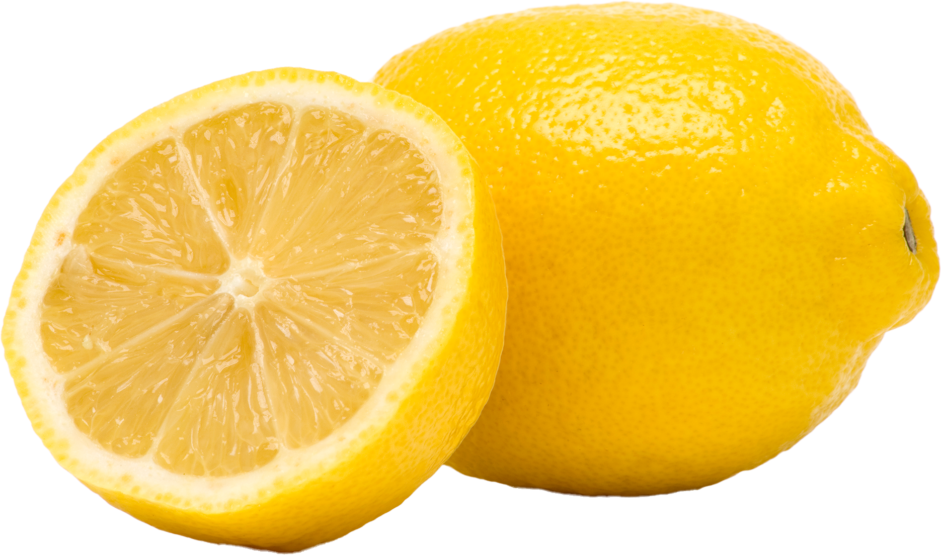 frische aufgeschnittene Zitrone